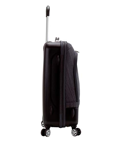 Rockland Milan Hybrid Spinner Wheel Luggage set, Grey, 3-Piece Set (20/24/28), Brown (F136-BROWN)2