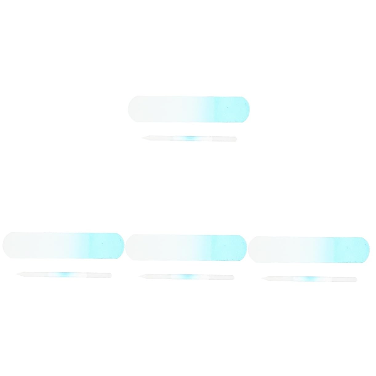 Healeved 8stücke Glas-nagelfeilen Professionelle Maniküre-werkzeuge Für Naturnägel Ergonomisches Design Mit Blauem Griff Für Zuhause Und Salongebrauch