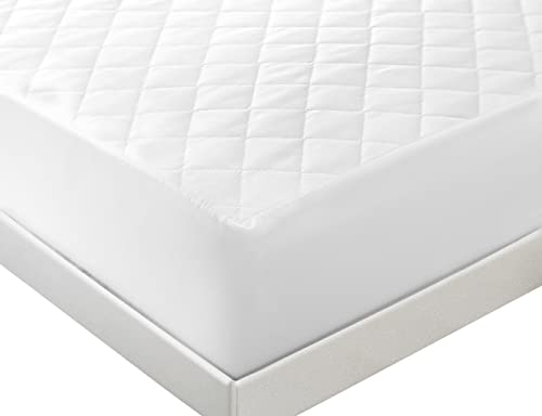 Quilted Super King Mattress Protector Deep Fit Protective Mattress Cover Luxury Anti-Allergenic White - Image 2