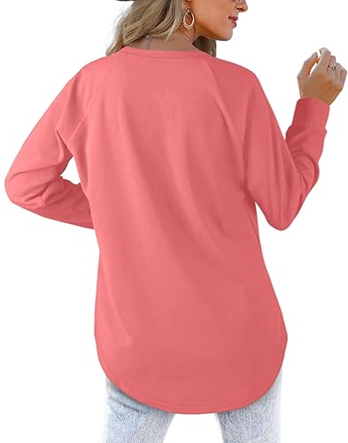 XIEERDUO Womens Sweatshirts Crewneck Loose Fitting Tops For Women Long Sleeve Shirts Pullover4