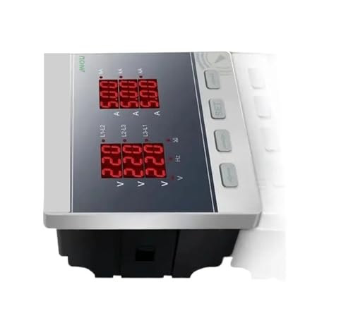 Ampèremètre voltmètre triphasé LED 4 fils avec fréquence précise
