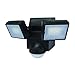 LB1870QBK 700 Lumen Battery Operated LED Motion Security Light, Twin Head (Includes L-Bracket for Easy Mount) (Black)
