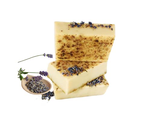 SOOTHING CALM- Organic Face Soap- Stress Relief Soap - Lavender & Chamomile Soap - Oatmeal Soap - Face Soap Natural - Handmade Body Soap