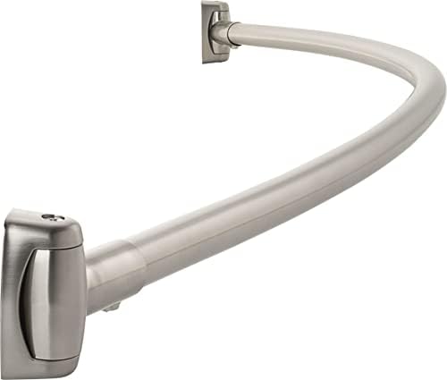 PROFLO PFCSR5 5' Stainless Steel Curved Shower Rod - Brushed Nickel