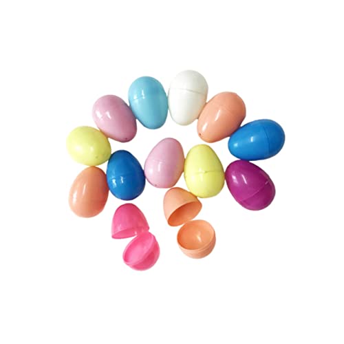 Hemobllo 24 piezas Huevos de Pascua de Colores Juguetes para Pintar DIY para Regalo Divertido y Huevos Artificiales para Decorar Fiestas Color Aleatorio Color Aleatorio
