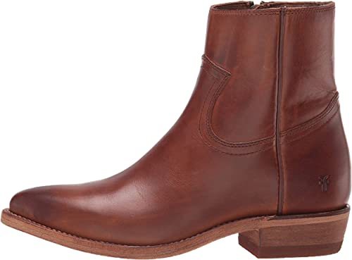 Frye Billy Inside Zip Booties for Women Crafted from Antiqued Leather with Wellington Stitchwork, Brass Hardware - 5 ¾” Shaft4