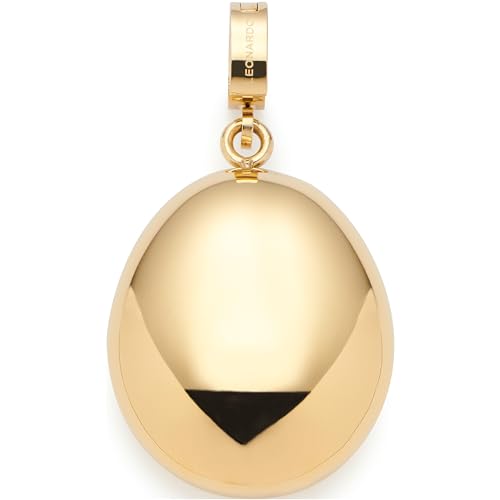 Leonardo Jewels Clip&Mix Mathilde 024274 - Colgante de acero inoxidable dorado con pepitas de oro orgánico, personalizable, regalo para mujer, Eine Größe, Acero inoxidable, No es una piedra preciosa