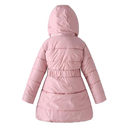 Girl Winter Dress Coats Hooded Fleece Jacket Warm Outwear Waterproof Heavy Parka2