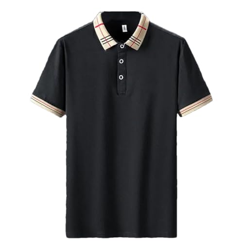 Men's Solid Color Embroidery Shirt Short Sleeve Shirt Tops