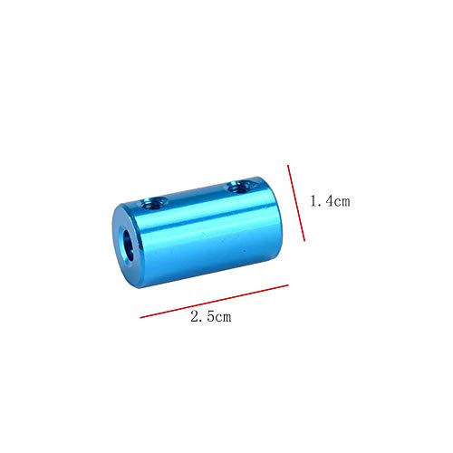 BQingWay 5pcs D14L25 Aluminum Alloy Coupling Bore 5 * 5mm 5 * 8mm 8 * 8mm 6x8 3D Print Part Blue Flexible Shaft Coupler Screw Part Stepper Motor (Size : 5x8)