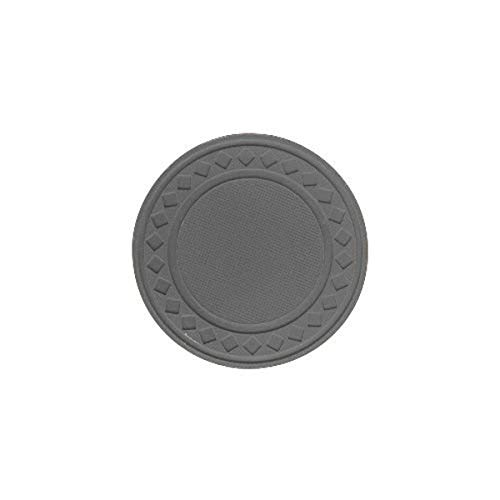 Trademark Poker Super Diamond Clay Composite Chips (Set of 100), 8gm, Grey