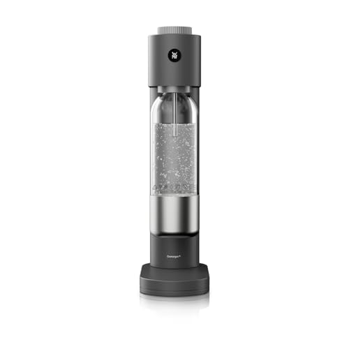 WMF Element One Water Carbonator - Fully Automatic Stainless Steel Bubble Machine with 3 Degrees, Space-Saving Design, Elegant Soda Maker &amp; Fizzer for Tingling Enjoyment at the Touch of a Button, Lava