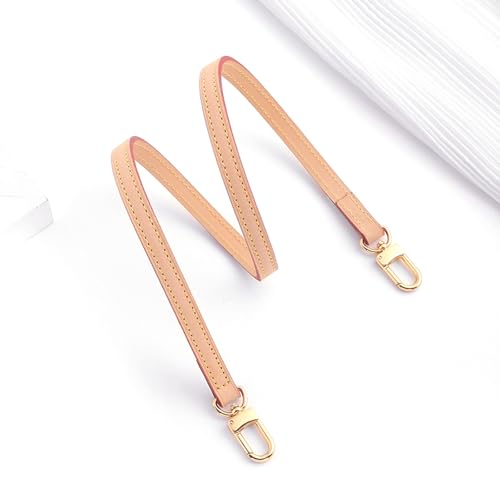 jiesinlov Genuine Vachetta Leather Replacement Bags Thin short Strap Shoulder Straps for Multi Pochette Boulogne pouchette Montaigne Accessories (Width:0.43in&Length:23.6in)2