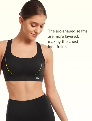 Yvette Criss Cross Cute Strappy Sports Bras for Women U Neck Racerback Padded Wireless Yoga Bra Cropped Tank Top2