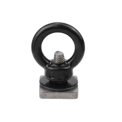 Image of Antrader Roof Rack Bolts,M6 T Track Bolts Eye Bolts with Nuts,Black,4Sets | Stainless Steel T Bolt Eye Nut Tie Down Ring for Holding Bungee Cord Rope Hooks