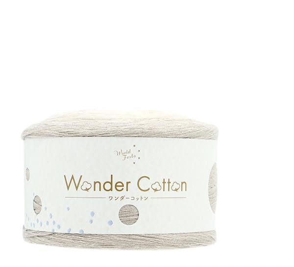 Fil de coton tricot printemps été beige Wonder Cotton Yuzawaya