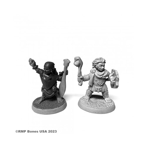 Halfling Druide et River Witch figurines de rechange prêtes à peindre pour plateau