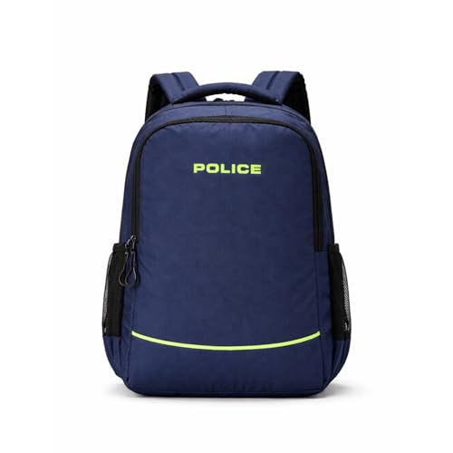 25 Litres Unisex Regular Backpack | Durable Lightweight Backpack for Office, College & Travel | Spacious Compartments | Navy Blue with Neon Accent
