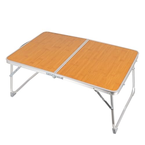 Table de camping pliable en bambou légère pour voyage et pique-nique