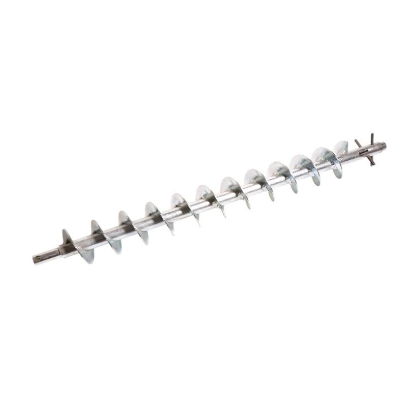 EasyRicambi - Coclea Pellet Vite Senza Fine, Trasportatore a Spirale, Rotore Carico Pellet, Adatta per Motoriduttori con Albero da 8,5mm di Diametro (Lunghezza Totale 592,25mm, Diametro Foro 8,75mm)