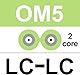 10Gtek LC to LC OM5 Fiber Patch Cable - 10Gb/Gigabit Multi-Mode Jumper Duplex 50/125μm LSZH Fiber Optic Cord, Green, 0.5-Meter(1.64-ft)