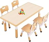 TUIYIDUO 【最新昇級版】子供 テーブル 机 椅子 高さ調節 120×60cm 学習机 耐荷重200KG