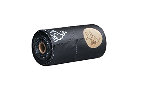 TSP Bio-abbaubare Hundekotbeutel mit Henkeln - OK compost HOME zertifiziert - 100% heim-kompostierbar und biologisch abbaubar - Gross & Extra Dick (18µm), (18 Rollen (252 Beutel))
