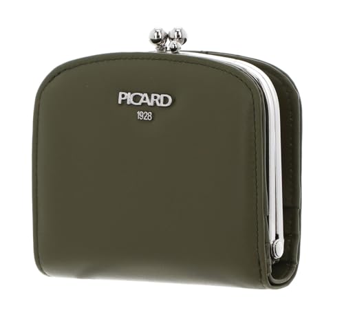 Porte-monnaie Bingo Picard vertical olive avec rangement optimisé