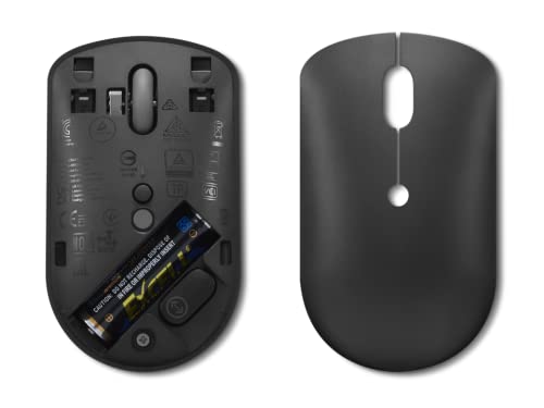 Image of Lenovo 400 USB-C Compact Wireless Mouse (2400 DPI Sensor, 2.4GHz Wireless Nano USB, 4-Button (Left Click, Right Click, Scroll Click, DPI)|Ambidextrous Design|3 Year Warranty | Black), GY51D20865