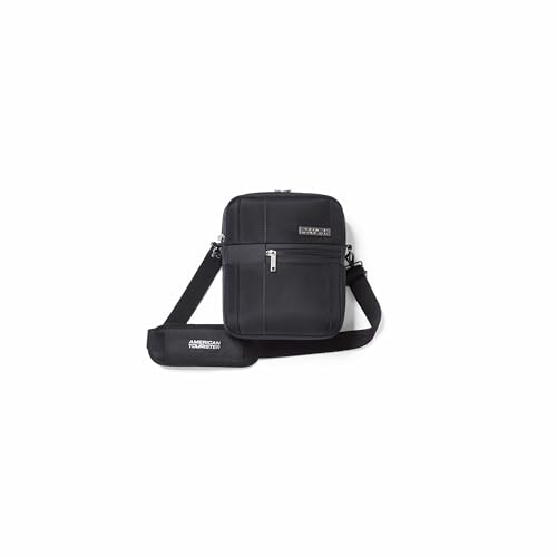 Image of American Tourister Luxe Biz | 5 Ltrs | 1 Compartment | Adjustable Strap | Shoulder Bag | 1 Year International Warranty | Black