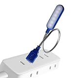 Petit et portable : la lumière LED USB pour ordinateur portable peut être rangée dans un sac d'ordinateur ou un autre sac de rangement numérique avec l'ordinateur portable, elle ne prend pas de place et est pratique pour le stockage.
