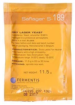 Fermentis Dry Yeast - Saflager S-189 11.5 g Pack of 2