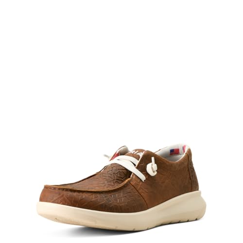 ARIAT Men's Hilo Shoe, Mahogany Blanket Emboss, 7