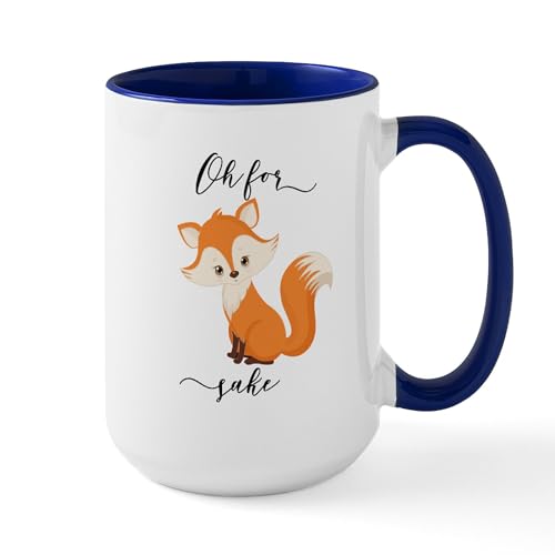 Mug cerámico CafePress 15 oz diseño Oh For Fox Sake miniatura 1