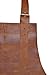 HEAVEN HUSH Genuine Leather Apron for Men, Adjustable Straps & Tool Pockets, Premium BBQ, Cooking, Blacksmith, Shop, Welding, Woodworking, Bartender Work Apron (Single Pocket - Brown)