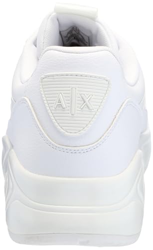 Armani Exchange Men's Bronx Solid Colored Leather Low Top Sneaker3