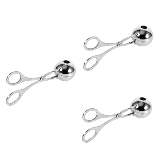 NAMOARLY 3pcs Stainless Steel Meatball Maker Tool Food Grade Meat Baller for Kitchen Cooking for Making Uniform Meatballs and Food Easy to Use and Clean