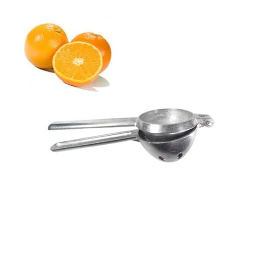Espremedor Amassador Manual De Laranja Alumínio Grande 8cm