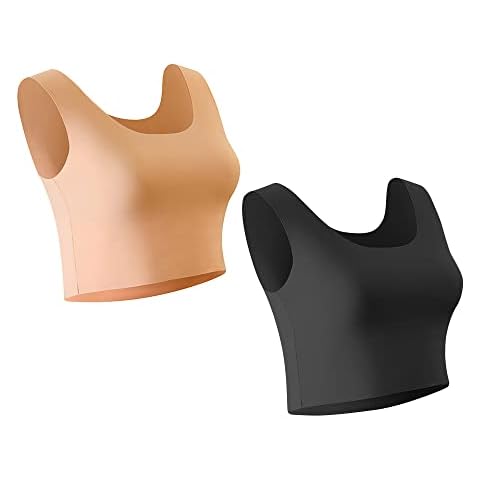 TOFBS 2 Piezas Camisetas de Tirantes Mujer Basicas Cover