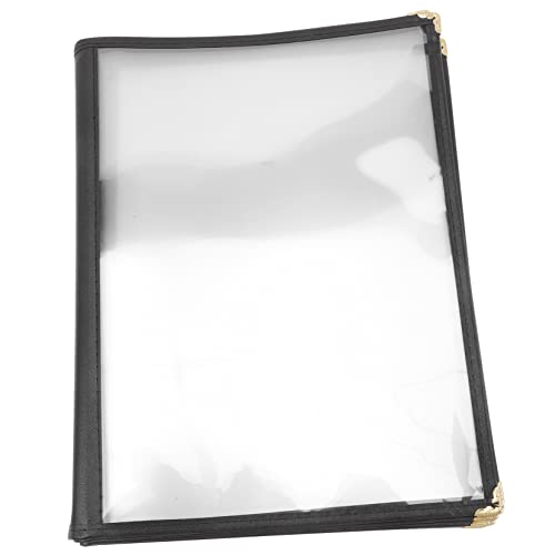 KICHOUSE Cookery List Menu Holder Restaurant Menu Covers Book Recipe Sheet Protector