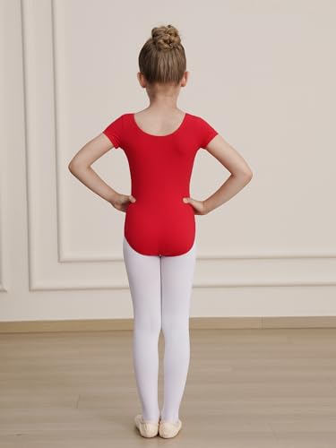 Image of WEGETIT Ballet Leotards for Girls Toddler Dance Leotard with Skirt Kids Gymnastics Outfits Ballet Dance Tutu Dress