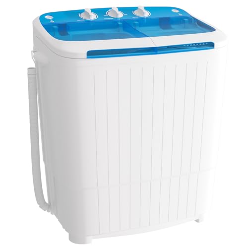 Superday Portable Washing Machine, 2 In 1 Small Washing Machine and Spin Dryer Combo, 16lbs Compact...