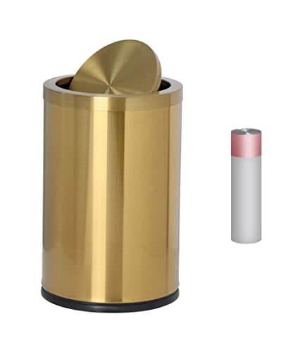 Caneca de basura acero inoxidable 9 litros con tapa abatible