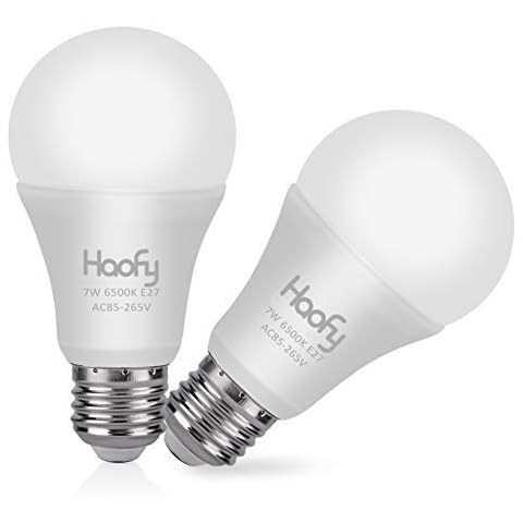 Haofy Bombilla Sensor LED con Autoencendido/Apagado Cover