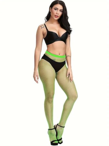 Image of Boolavard Fishnet Stockings, High Waist Tights for Women, Fish Net Tights Ladies Plus Size One Size Fit All