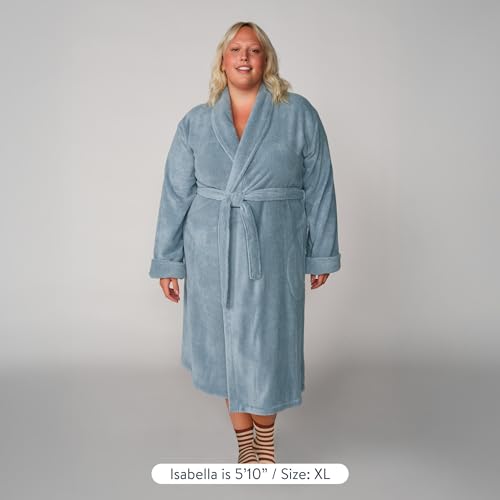 Image of Brooklinen Luxury Cotton Bath Robe, OEKO-TEX Certified, Plush & Machine Washable - Premium Turkish Plush Robes