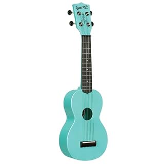 Kala Recycled Soprano Waterman Ukulele Durable, Travel-Ready Instrument – Glow-in-the-Dark Aqua Mist - Les Beatles, Paul McCartney, John Lennon, RIngo Starr, George Harrison