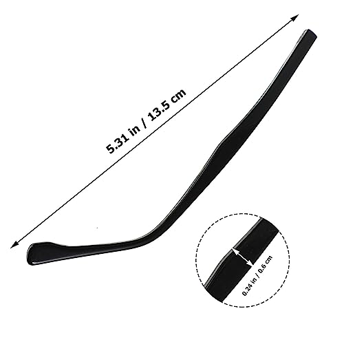 1 Pair of Universal Eyeglasses Replacement Arms, Black Plastic Temples for Eyeglasses Repair Kit, Eyewear Frame Retainers, Eyeglasses Arm Replacement, Compatible with Most Frames, Includes Screws - Thumbnail 4