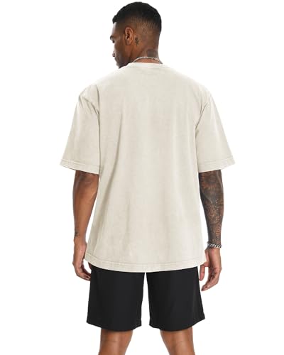 Image of Oversized Tshirts for Men Short Sleeve Vintage Washed Basic Loose Tees 2026