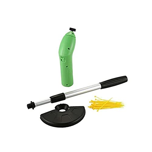 LQU 草刈り機 屋外 電池式 ガーデン 庭 草刈り 剪定(単三電池なし) 交換可能なプラスチックブレード付き 軽量 伸縮式 芝刈り機 ガーデン 便利 簡単 植木 2000mA 2枚目